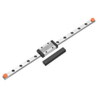 MGN9 250mm Linear Guide Rail with MGN9H Sliding Carriage Block Bearing Steel and Plastic Mini MGN12 Linear Guide for DIY 3D Printers and CNC Machine, Silver