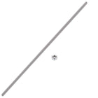 LinkMejor 3/8"-24 Fully All Threaded Rod, 12" Length, Fine Thread, with Nut