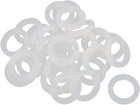 30pcs 16mm x 24mm x 3mm Silicone O Ring Seal Gaskets White for Pipe Tube Hose