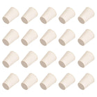White Tapered Shaped Solid Rubber Stopper for Lab Tube Stopper Size 00 20Pcs