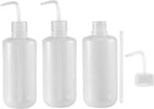 Plastic Wash Bottle Squeeze Bottle Plant Flower Succulent Watering Bottle 500ml/17oz LDPE Lab Tip Liquid Storage, Pack of 3