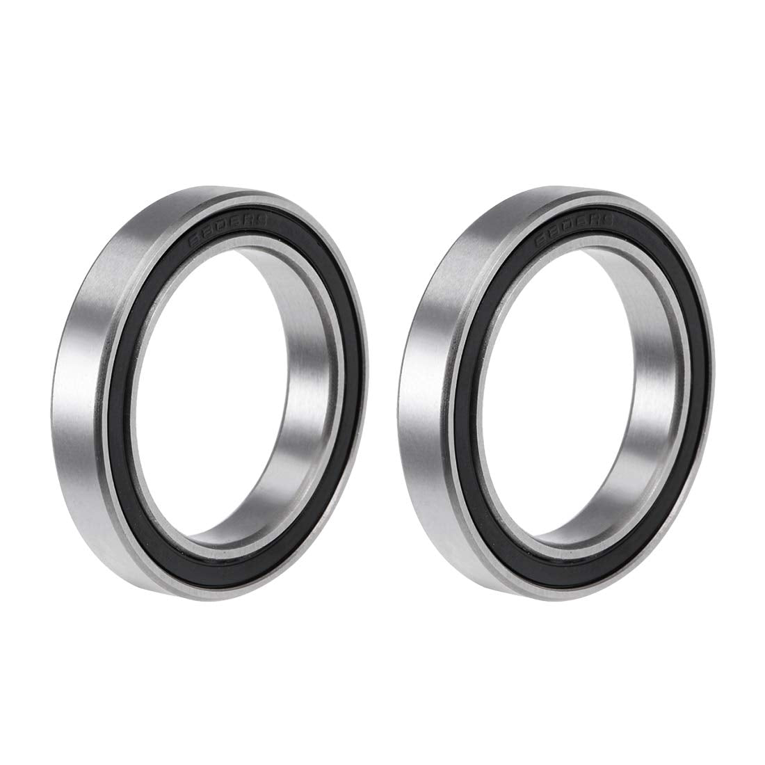 6806-2RS Deep Groove Ball Bearing 30x42x7mm Double Sealed ABEC-3 Bearings 2-Pack