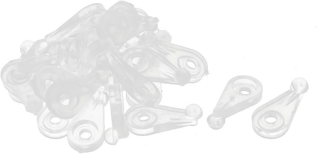 Plastic Screw Mounted Mirror Glass Clamp Support Clear 25pcs