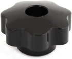 8mm Female Thread Black Plastic 50mm Diameter Star Clamping Screw Knob