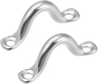 Pad Eye Straps Deck Loops 2.5" Stainless Steel Tie Down Buckle 2Pcs