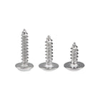 Phillips Pan Head with Washer Screw, 2x6mm, 2x8mm and 2x10mm Self Tapping Screws 304 Stainless Steel Fasteners Bolts 150pcs