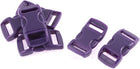 LinkMejor Plastic Backpack Replacement Side Release Buckle 11mm Strap Band 6 Pcs Dark Purple