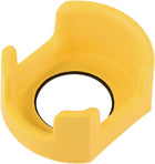 42mm Plastic Push Switch Button Protective Cover Circle Yellow 1pcs