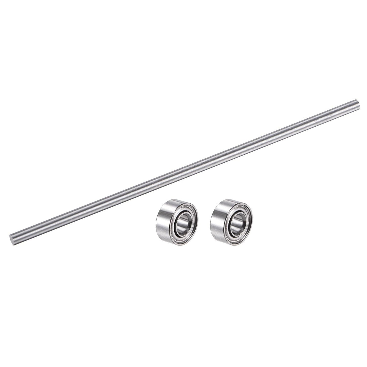 Linear Motion Rods Bearings Kit, 10pcs 3mm x 100mm Stainless Steel Rod, 20pcs 683ZZ Ball Bearings