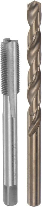 Tap & Bit Sets, M8 x 0.75 H2 Left Hand Straight Flute Machine Thread Milling Tap, 7.2mm M35 Cobalt High Speed Steel (HSS-CO) Twist Drill Bit