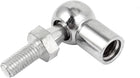 Rod End Ball Bearing with Stud, Right-Hand Female Thread M10x1.5mm and Right-Hand Male Thread M8x1.25mm, L-Shape Ball Socket Endfitting