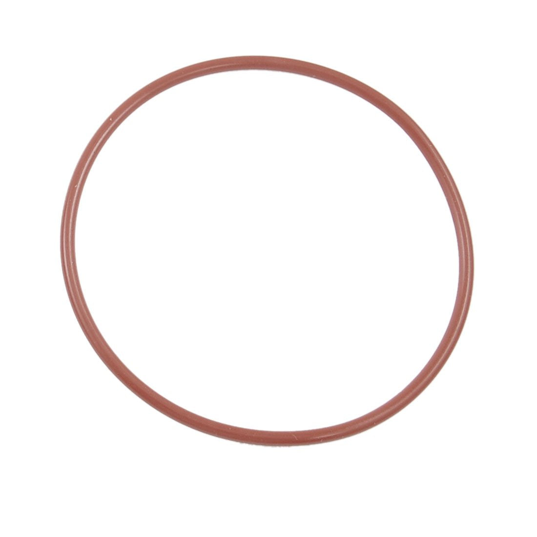 10 Pcs 65mm OD 2.5mm Thickness Dark Red Silicone O Rings Oil Seals Gasket