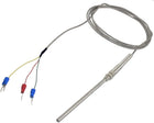 0-400C PT100 Type Temperature Sensors Thermocouple Probe 2 Meters