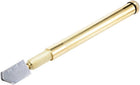 LinkMejor Glass Cutter 3-10mm, Pencil Style Oil Feed Tungsten Carbide Tip Brass Tone Handle for Glass Tiles Mirror Cutting