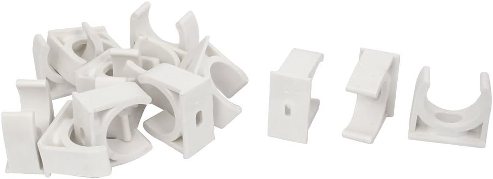PVC Water Pipe Clamps Clips, 3/4" (25mm) TV Trays Tubing Hose Hanger Support Pex Tubing, 14Pcs