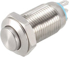 Momentary Metal Push Button Switch 10mm Mounting Dia 1NO 1NC COM DC 30V 24 X 13.5mm