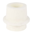 37mm-41mm 25mm Hole Dia Conical Flask Foamed Silicone Stopper Beige