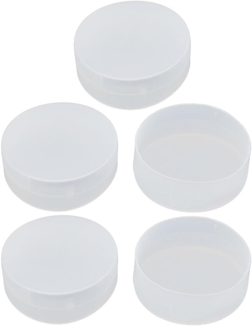 60mm Inner Dia PE Plastic End Cap Bolt Thread Protector Tube Cover 5pcs