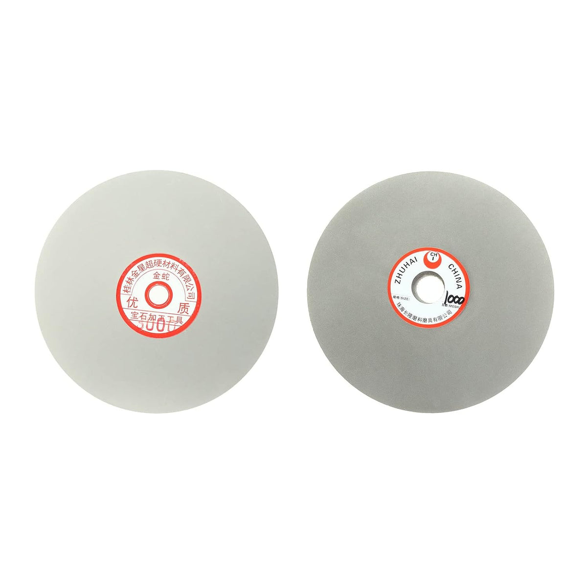 6-inch Grit 1000 3000 Diamond Coated Flat Lap Wheel Grinding Disc Polishing Tool 2pcs