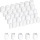 50pcs Round Rubber End Caps Protective Caps 11mm 13mm 15mm 17mm 19mm White Screw Thread Protectors