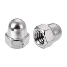Acorn Hex Cap Nuts - 30Pcs M5 Dome Nuts 304 Stainless Steel Hexagon Decorative Cap Nut for Screws Bolts Silver Tone