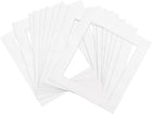 7.9" x 9.8" Picture Mat, Core Bevel Cut Frame Mattes for 6" x 8" Photos Pictures Artwork Painting Display, White 25 Pcs