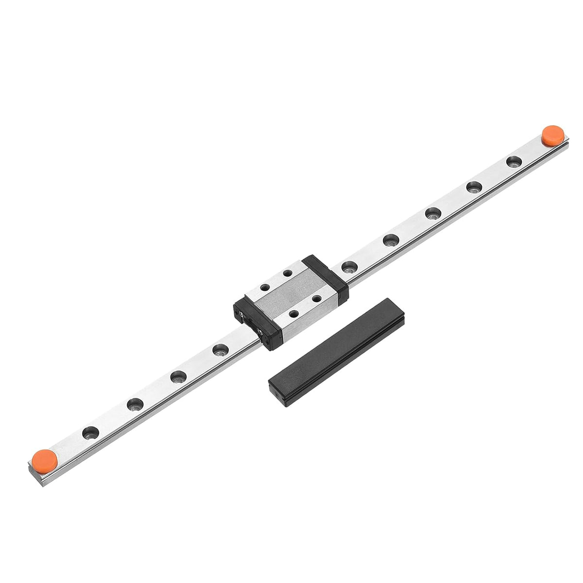 MGN9 250mm Linear Guide Rail with MGN9C Sliding Carriage Block and Plastic Mini MGN12 Linear Guide for DIY 3D Printers and CNC Machine, Black