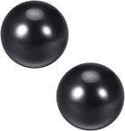2Pcs Thermoset Ball Knob M6 Female Threaded Machine Handle 20mm Diameter Smooth Rim Black