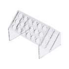 Slant Rack Acrylic Test Tube Holder 18 Wells for 10ml/15ml Centrifuge Tubes Clear