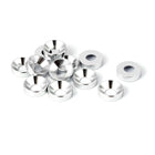 a16041400ux0874-DM M5 Washers Silver Tone, Flat Head Screw Bolt Aluminum Countersunk, 5 mm Size (Pack of 12)