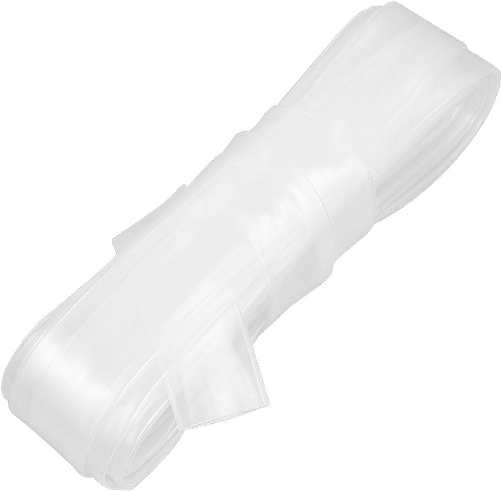 Ratio 2:1 20mm Dia Clear Polyolefin Heat Shrinkable Tube 8M 26.2Ft