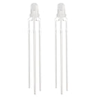 50pcs 3mm Red Blue Misty Common Cathode LED Diode Light Round 20mA Super Bright Bulb Lighting Lamp Electronic Components Light Emitting Diodes