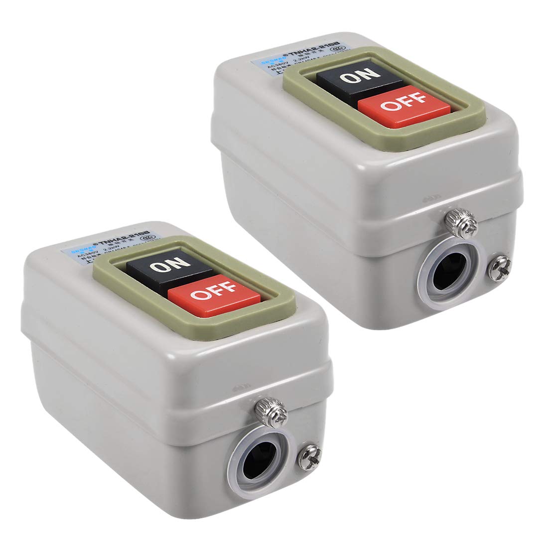 Start Stop Push Button Switch On/Off 15A BS216B for Electric Tools 2pcs