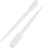 100 Pcs Laboratory Set Clear Plastic Graduated Straw Droppers 3mL