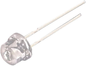 50 Pcs 5mm Straw Hat 2 Pin Yellow LED Light Emitting Diodes