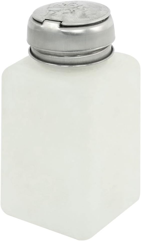 Lab Industry Liquid Alcohol Liquid Press Bottle Container W Pump Cap 200ml White