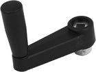 8mm x 8mm Square Hole Plastic Crank Revolving Handle Machine Tool Black