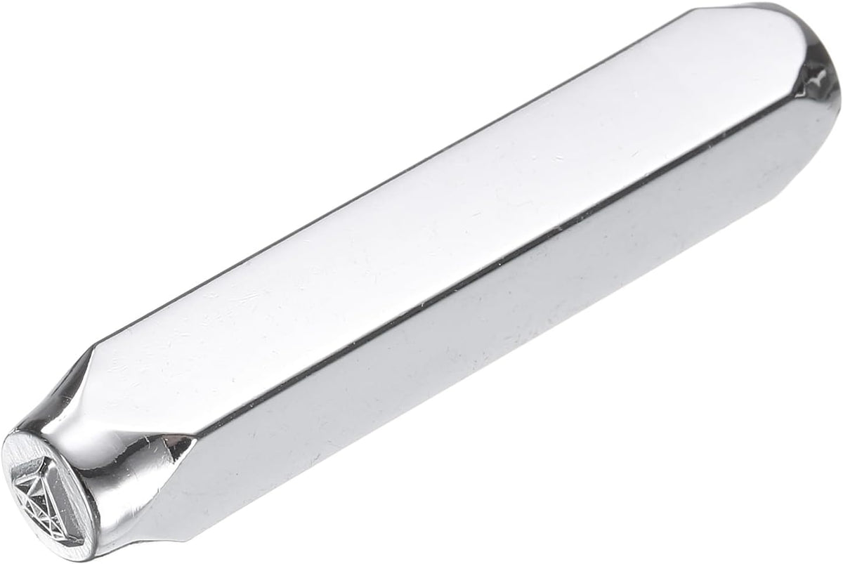 1/4" (6mm) Punch Stamp 40Cr Alloy Steel, Cute Diamond Pattern Punch Tool Punch Press Tool for Metal Plastic Wood Leather
