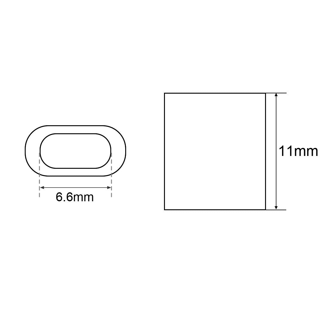 Aluminum Crimping Loop Sleeve Oval for 3/32" - 1/8" Wire Rope Pack of 100