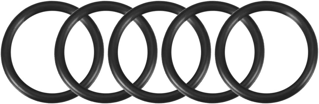 Nitrile Rubber O-Rings 35mm OD 25mm ID 5mm Width, Metric Sealing Gasket for Automotive Machine Plumbing, Pack of 5