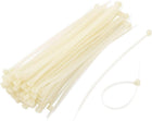 Plastic Self Locking Reusable Cable Zip Ties Fastener 198 x 5mm 100pcs Beige