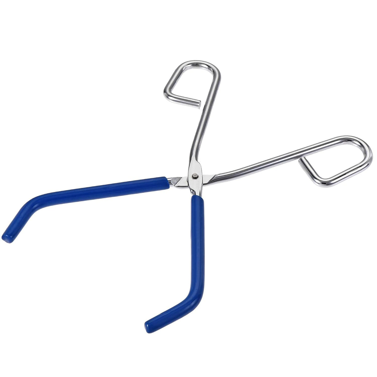 Lab Beaker Tongs Stainless Steel Chrome Plated 10-inch Opens Up to 200mm Width Blue