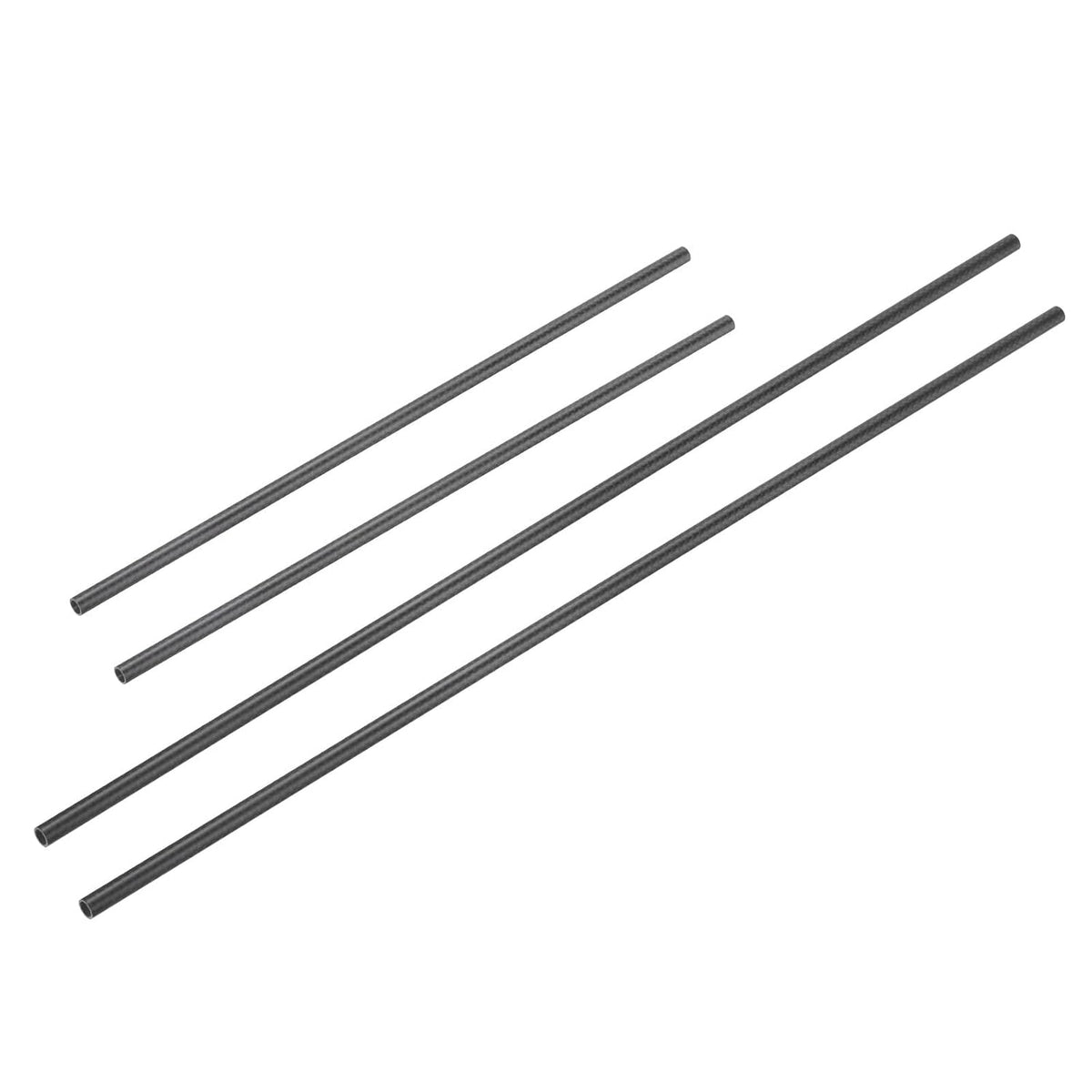4Pcs Carbon Fiber Tubes 6mm ID 8mm OD 330mm 500mm Length Matte Surface Rod 3K Roll Wrapped Carbon Round Tubing for RC Airplane Quadcopter Multicopter