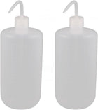 2Pcs 1000ml Soft Plastic Sharp Beak Elbow Squeeze Bottle Succulents Watering Clear