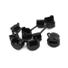 5Pcs 4N-4 Round Cable Wire Strain Relief Bush Grommet 11.5mm Diameter Black