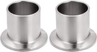 304 Stainless Steel Fitting Long Weld Clamp Ferrule Fits Clamp 28mm x 30mm 2Pcs