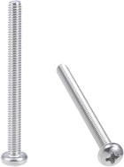 M4x45mm Machine Screws Pan Phillips Cross Head Screw 304 Stainless Steel Fasteners Bolts 30Pcs