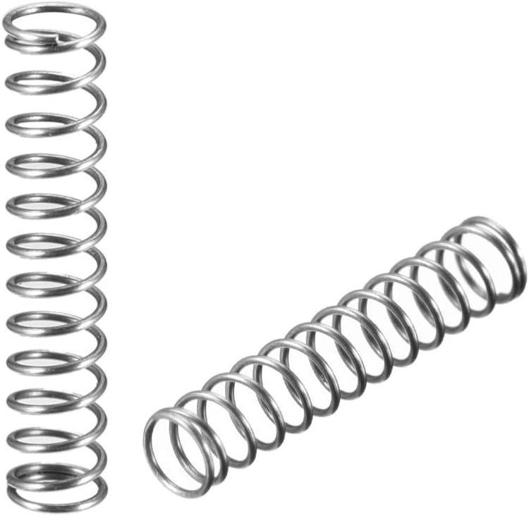Wire Diameter 0.012", OD 0.12", Free Length 0.60" Spring Steel Coil Extended Compressed Spring 30pcs