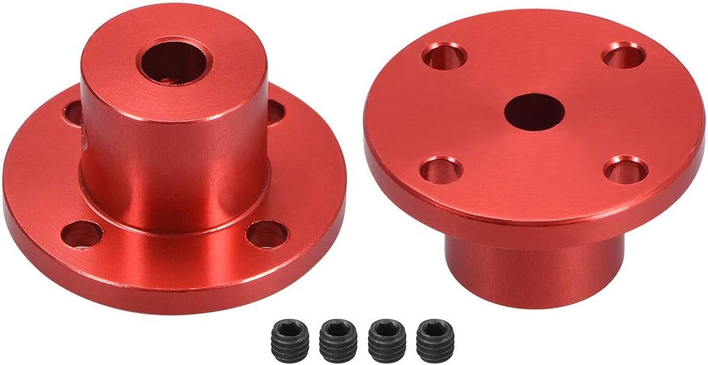 5mm Inner Dia H15*D15 Rigid Flange Coupling Motor Guide Shaft Coupler Motor Connector 2PCS for DIY Parts