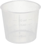 5 Pcs 20mL Laboratory Transparent Plastic Liquid Container Measuring Cup Beaker
